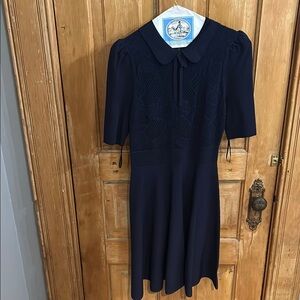 Ted Baker London NWWT Navy Blue Collared Dress